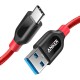 كيبل أنكر أبل - تايب C الى USB 3.0 باور لاين بلس 0.9 متر﻿ - احمر