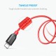 كيبل أنكر أبل - تايب C الى USB 3.0 باور لاين بلس 1.8 متر﻿ - احمر