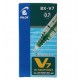 بايلوت قلم حبر جاف هاي تيك بوينت موديل BX-V7(0.7 ملم، مجموعة من 12 قطعة، أخضر)